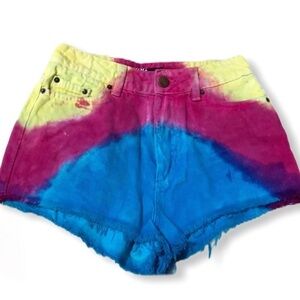 BDG Tie Dyed‎ Denim Shorts